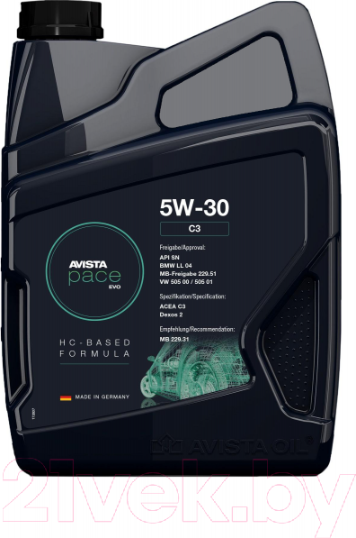 Изображение товара Моторное масло Avista Pace Evo C3 5W30 / 173506 (1л)