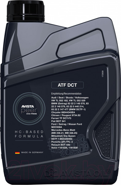 Изображение товара Трансмиссионное масло Avista Peer Evo Prime ATF DCT / 171966 (1л)