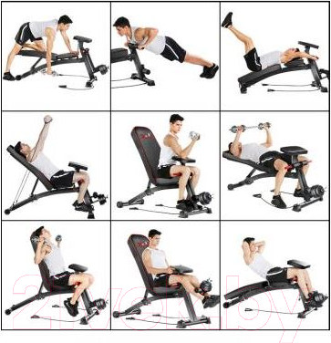 Изображение товара Скамья многофункциональная VictoryFit T21 / VF-T21 (черный)