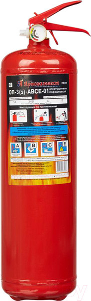 Изображение товара Огнетушитель Ярпожинвест ОП-3(з) АВСЕ-01