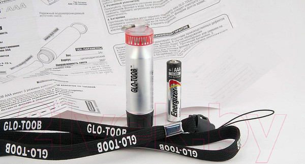 Изображение товара Фонарь Яркий Луч Glo-Toob (красный)