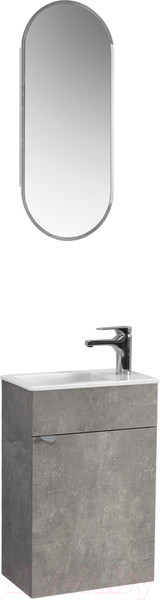 Изображение товара Тумба под умывальник Belux Бергамо-Женева НП40 (31, бетон чикаго/светло-серый)
