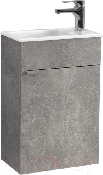 Изображение товара Тумба под умывальник Belux Бергамо-Женева НП40 (31, бетон чикаго/светло-серый)
