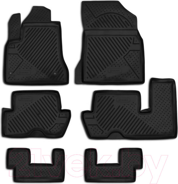 Изображение товара Комплект ковриков для авто ELEMENT CARCRN00021 для Citroen Grand C4 Picasso (6шт)