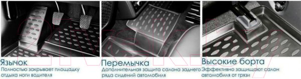Изображение товара Комплект ковриков для авто ELEMENT NLC.41.23.210K для Renault Scenic III (3шт)