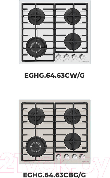 Изображение товара Газовая варочная панель Maunfeld EGHG.64.63CW/G