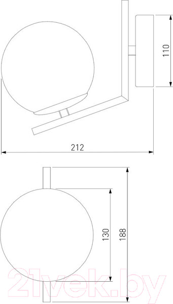 Изображение товара Бра Евросвет Frost 70152/1 (латунь)
