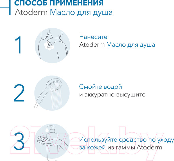 Изображение товара Масло для душа Bioderma Atoderm Huile de Douche (1л)