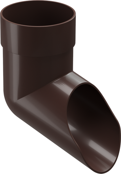 Изображение товара Колено трубы водосточной Docke Premium 85мм (шоколад)