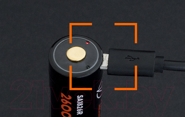 Изображение товара Аккумулятор Яркий Луч YLP SA1826R Li-Ion 3.7В 2600mAh / 18650