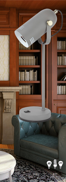 Изображение товара Настольная лампа ЭРА N-117-E27-40W-GY (серый)