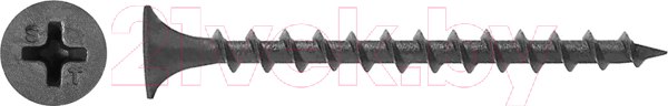 Изображение товара Саморез Starfix Для монтажа ГКЛ к дереву 4.8x102 / SMB1-42369-1 (1кг, фосфат)