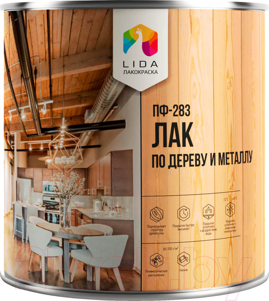 Изображение товара Лак Lida ПФ-283 (800г)