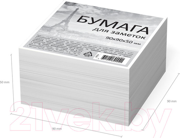 Изображение товара Блок для записей Erich Krause 39094 (белый)