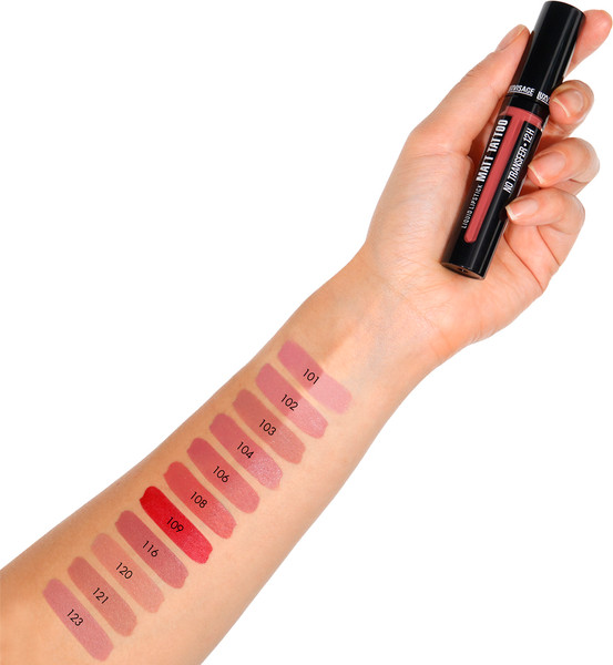 Изображение товара Жидкая помада для губ LUXVISAGE Matt Tattoo No Transfer 12H тон 121