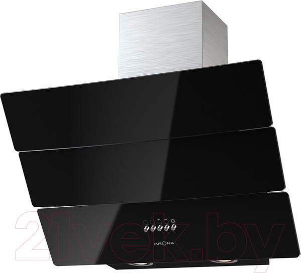 Изображение товара Вытяжка наклонная Krona Inga 600 Inox/Black Push Button / 00024918