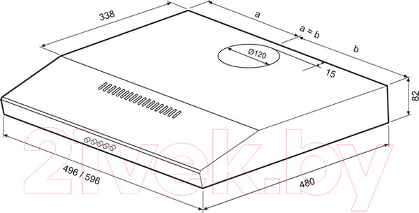 Изображение товара Вытяжка плоская Krona Ermina 500 black PB / КА-00001055