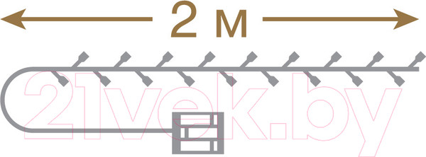Изображение товара Светодиодная гирлянда VEGAS Нить 55104 (2м, многоцветный)