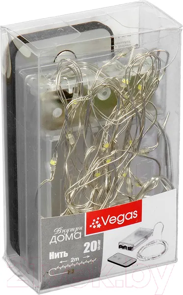 Изображение товара Светодиодная гирлянда VEGAS Нить 55105 (2м, белый)