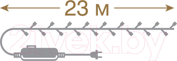 Изображение товара Светодиодная гирлянда VEGAS Нить 55070 (30м, многоцветный)