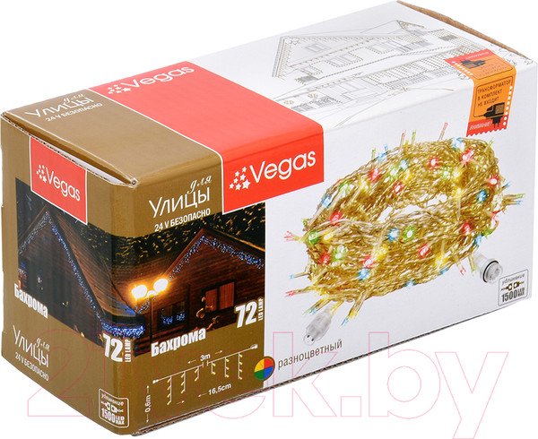 Изображение товара Светодиодная бахрома VEGAS Бахрома 55089