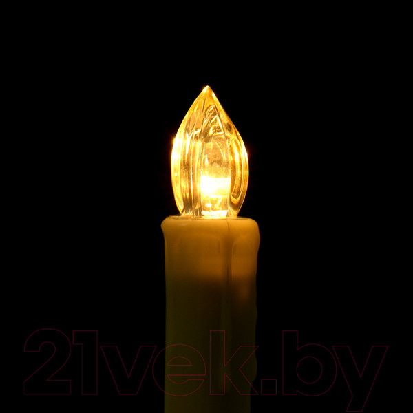 Изображение товара Светодиодная гирлянда VEGAS Свечи на прищепках 55127 (1.5м, теплый белый)