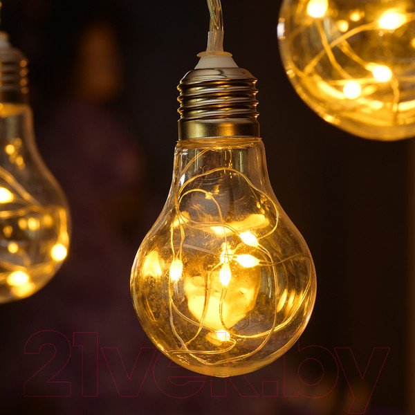 Изображение товара Светодиодная гирлянда VEGAS Ретро лампы 55133 (1.8м, многоцветный)