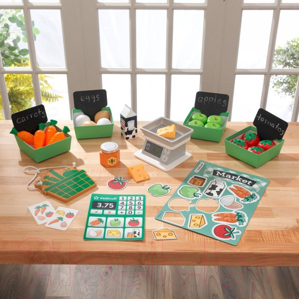 Изображение товара Набор игрушечных продуктов KidKraft Фермерский рынок / 53540-KE