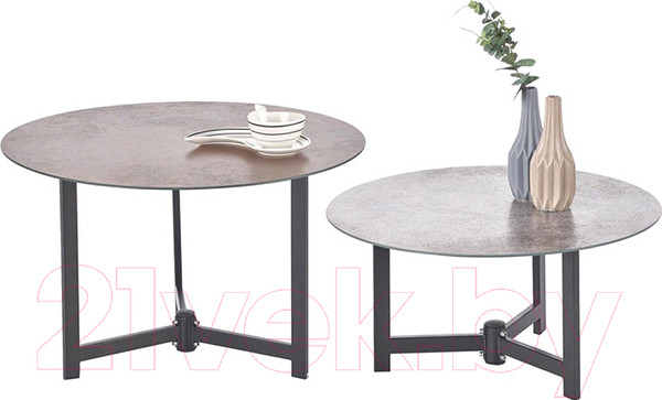 Изображение товара Комплект журнальных столиков Halmar Twins / V-CH-Twins-Law (серый/коричневый)