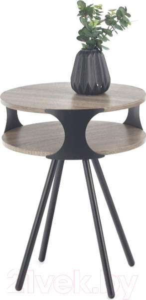 Изображение товара Журнальный столик Halmar Kirby 45x60 (темный дуб сонома/черный)