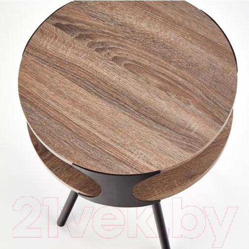 Изображение товара Журнальный столик Halmar Kirby 45x60 (темный дуб сонома/черный)