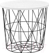 Изображение товара Журнальный столик Halmar Mariffa 42x42 (белый/черный)