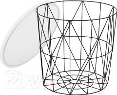 Изображение товара Журнальный столик Halmar Mariffa 42x42 (белый/черный)