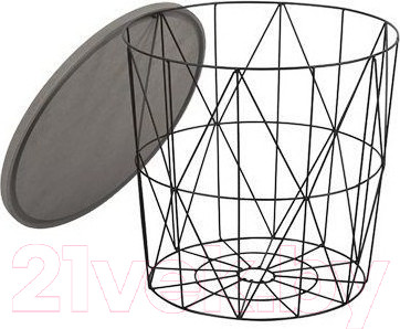 Изображение товара Журнальный столик Halmar Mariffa 42x41 (серый/черный)