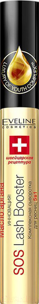 Изображение товара Сыворотка для ресниц Eveline Cosmetics Sos Lash Booster комплексная 5 в 1 (10мл)