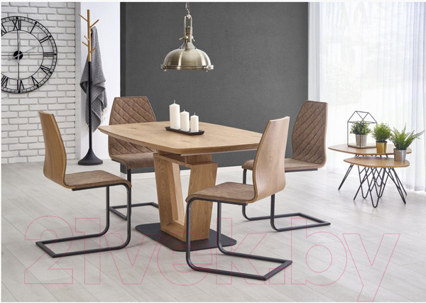 Изображение товара Обеденный стол Halmar Blacky / V-Ch-Blacky-S (золотой дуб)