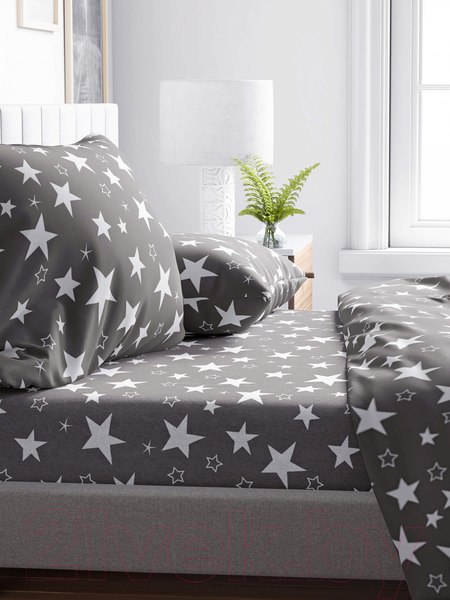 Изображение товара Комплект постельного белья Samsara Grey Stars 220-15