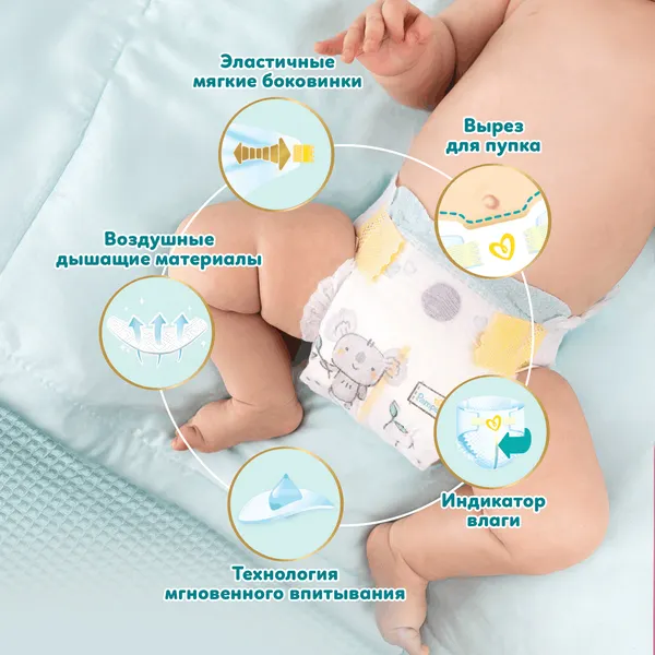 Изображение товара Подгузники детские Pampers Premium Care 2 Mini (160шт)