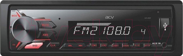 Изображение товара Автомагнитола ACV AVS-812R (красный)