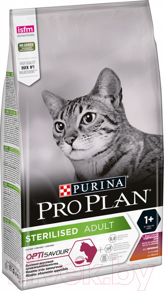 Изображение товара Сухой корм для кошек Pro Plan Sterilised утка и печень (10кг)