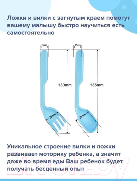 Изображение товара Набор посуды для кормления Sun Delight 33043 (синий)