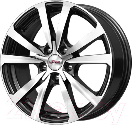 Изображение товара Литой диск iFree Бэнкс 17x7" 5x112мм DIA 66.6мм ET 35мм Блэк Джек