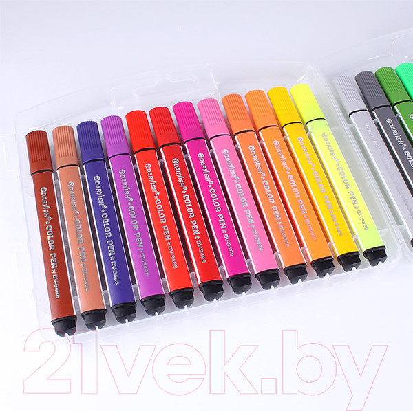 Изображение товара Фломастеры Darvish Треугольные / DV-3488-24 (24шт)