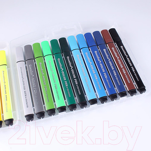 Изображение товара Фломастеры Darvish Треугольные / DV-3488-24 (24шт)