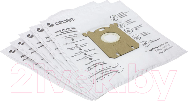 Изображение товара Комплект пылесборников для пылесоса OZONE M-02