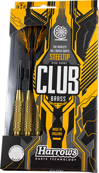 Изображение товара Набор дротиков для дартса Harrows Steeltip Club Brass / 5635/ 842HRED10724