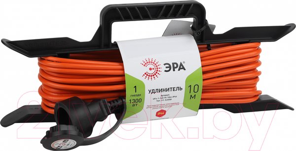Изображение товара Удлинитель на рамке ЭРА UFx-1-2x0.75-10m-IP44 / Б0046820