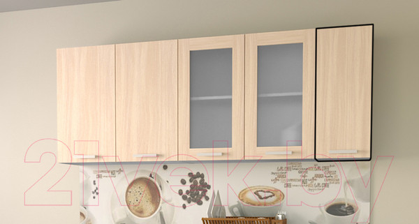 Изображение товара Шкаф навесной для кухни Интерлиния Компо ВШ30-720-1дв (дуб молочный)