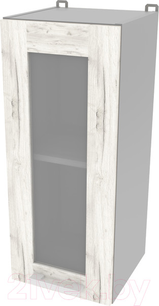 Изображение товара Шкаф навесной для кухни Интерлиния Компо ВШ30ст-720-1дв (дуб белый)