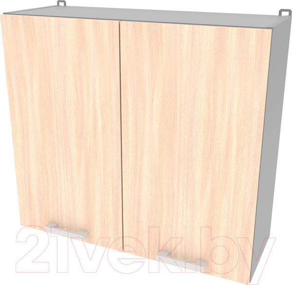Изображение товара Шкаф навесной для кухни Интерлиния Компо ВШ80-720-2дв (дуб молочный)